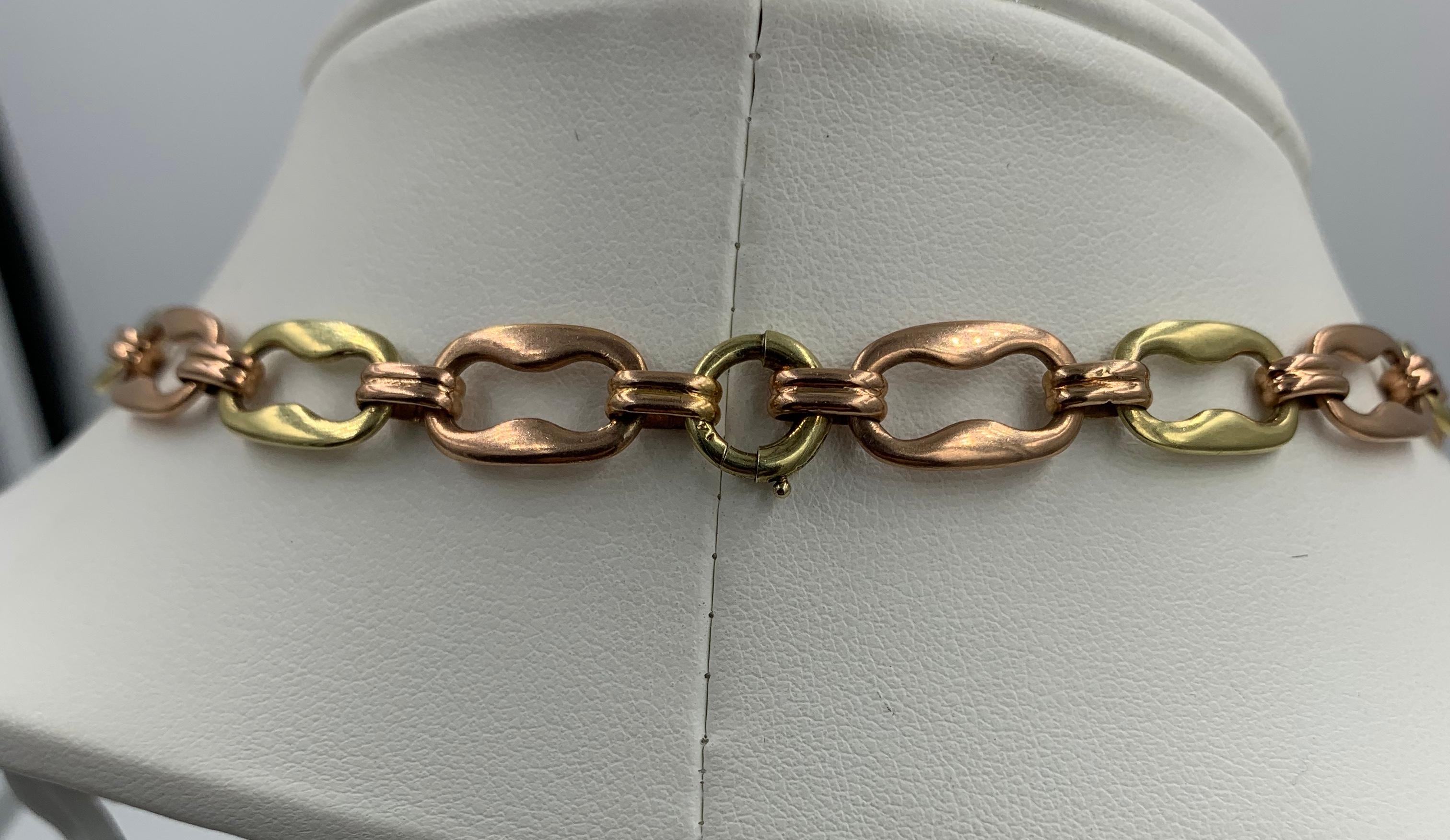 Retro Aquamarin-Rubin-Blumen-Halskette 14 Karat Gold Mid-Century Modern im Angebot 5