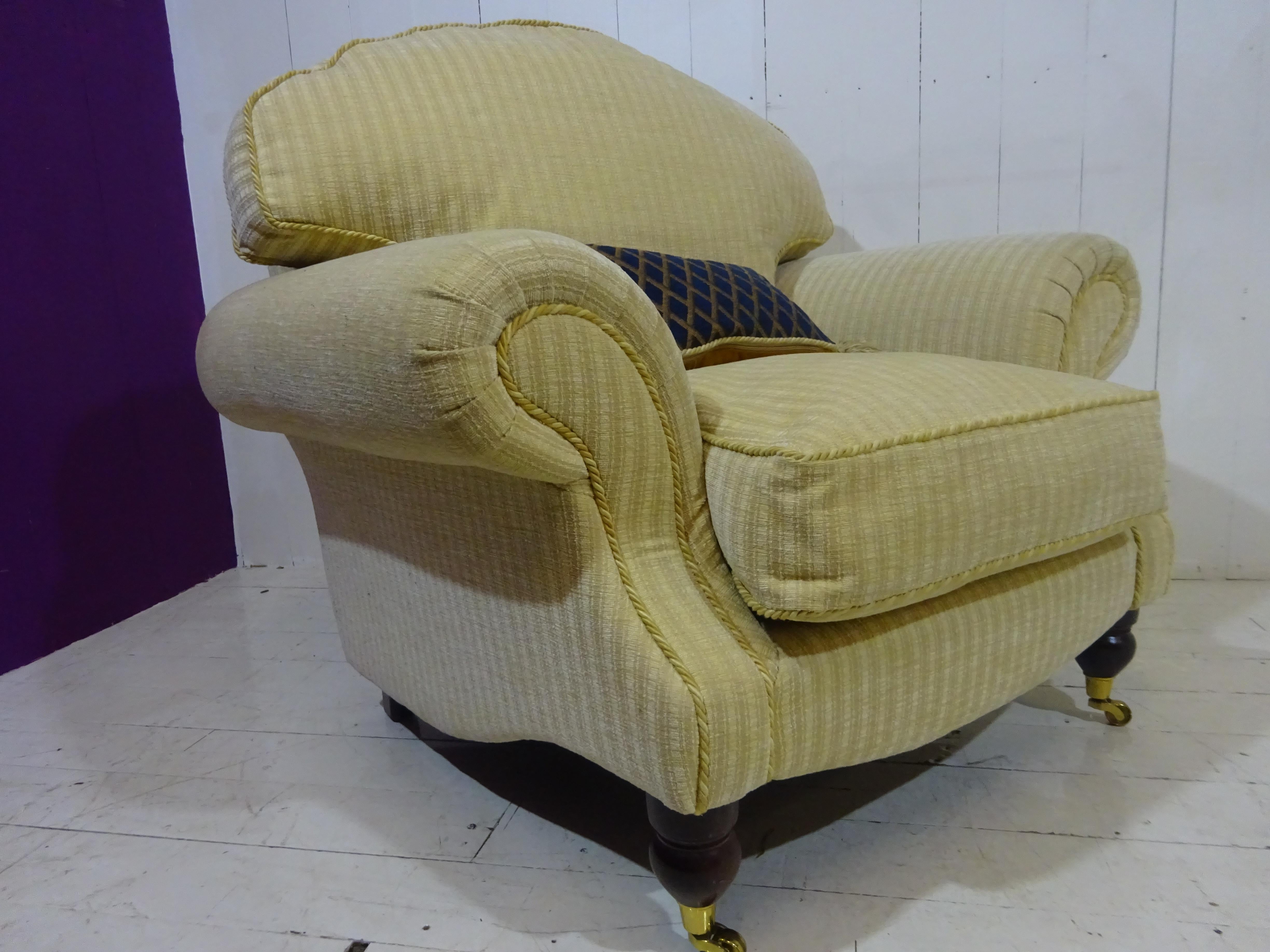 armchair with footstool sale