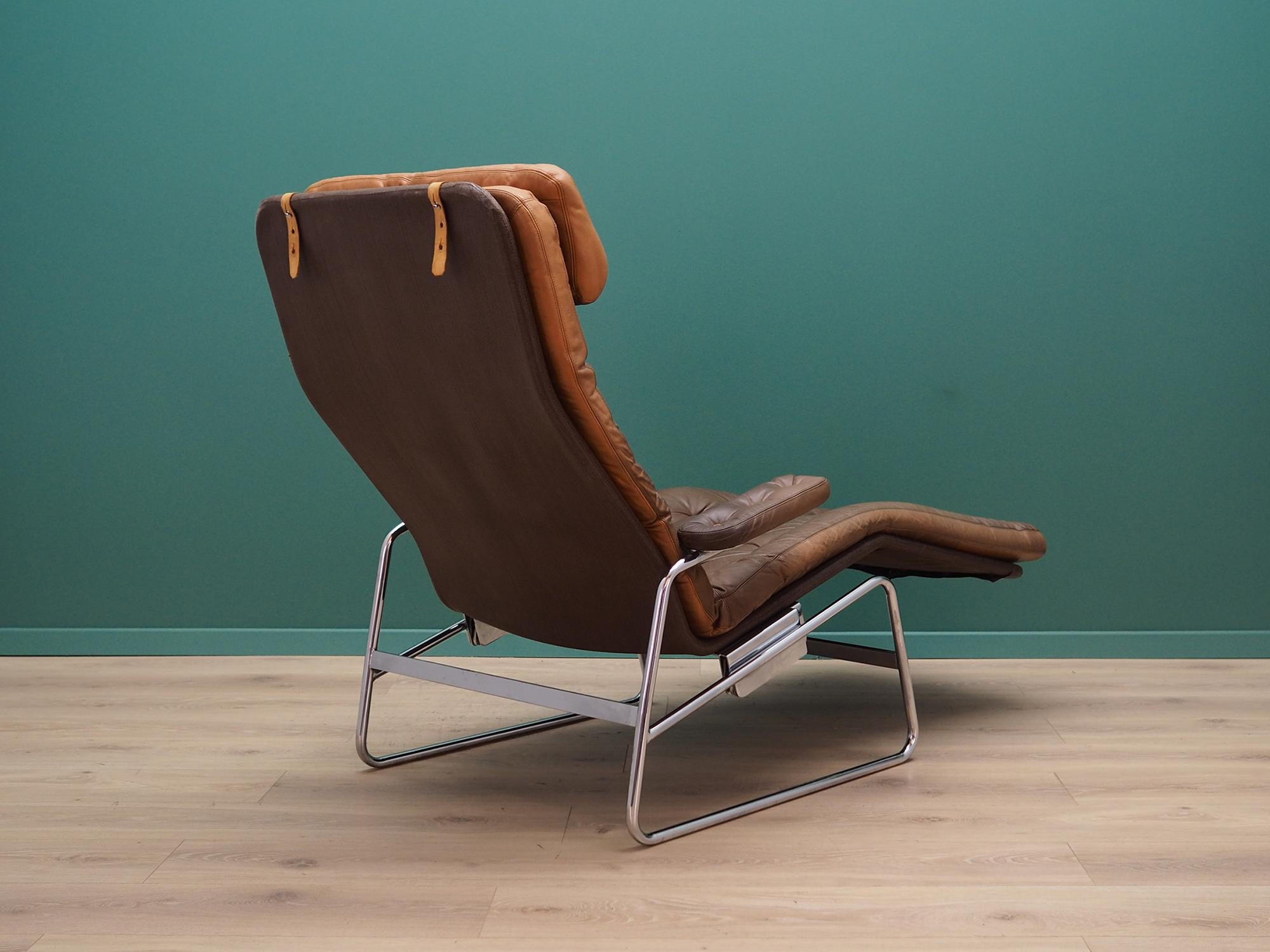 Retro Armchair Lounger 1960-1970 Danish Design In Good Condition For Sale In Szczecin, Zachodniopomorskie