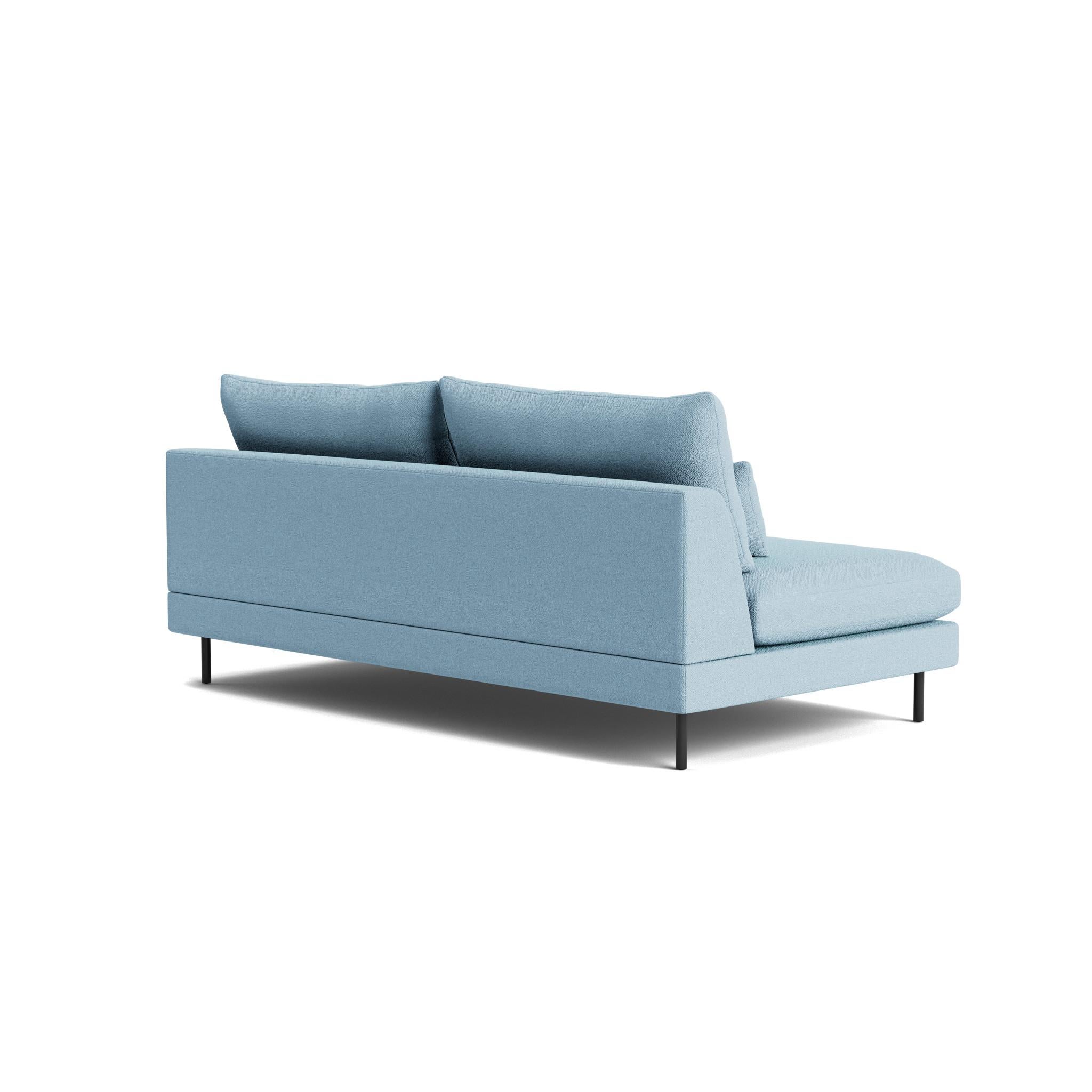 Retro Armless Sofa in Maharam Hearth Estadounidense en venta