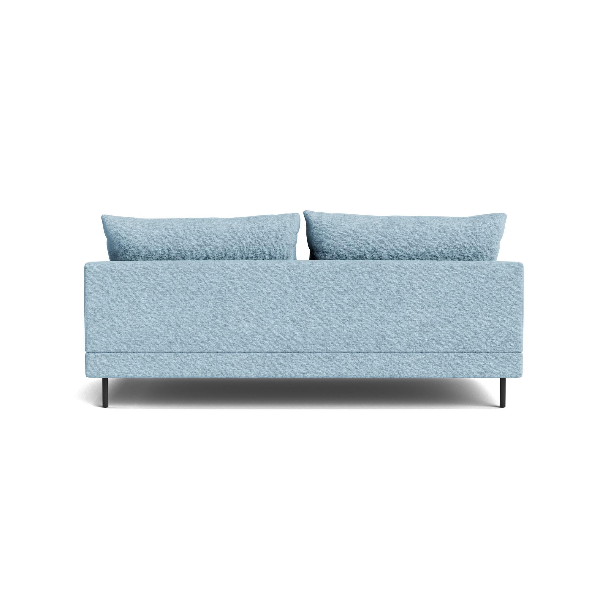 Retro Armless Sofa in Maharam Hearth en Nuevo estado para la venta en Nyack, NY