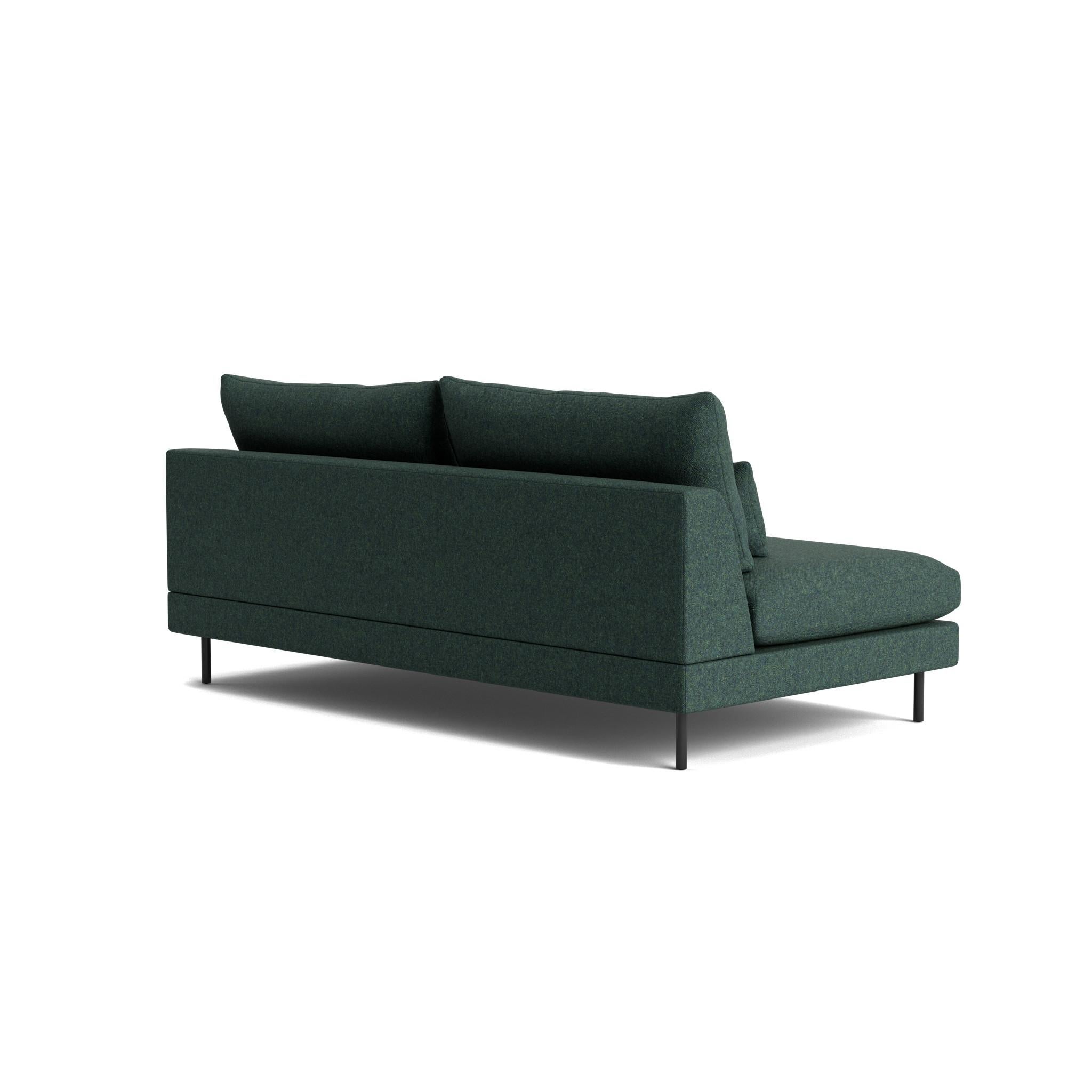Retro Armless Sofa in Maharam Beck Estadounidense en venta