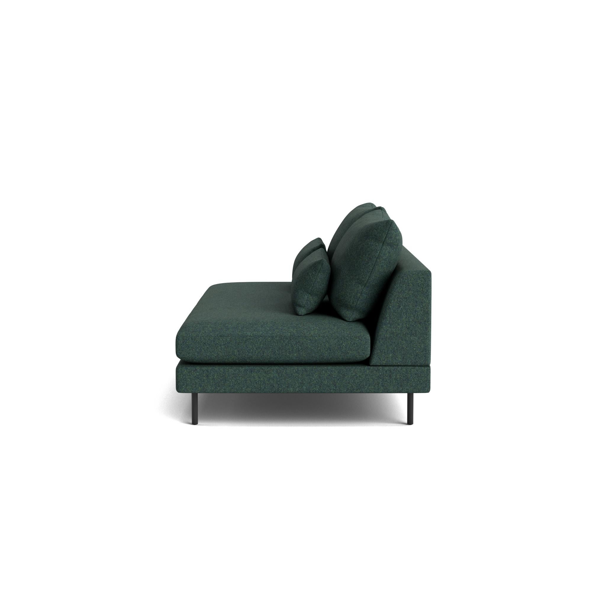 Retro Armless Sofa in Maharam Beck Tela en venta