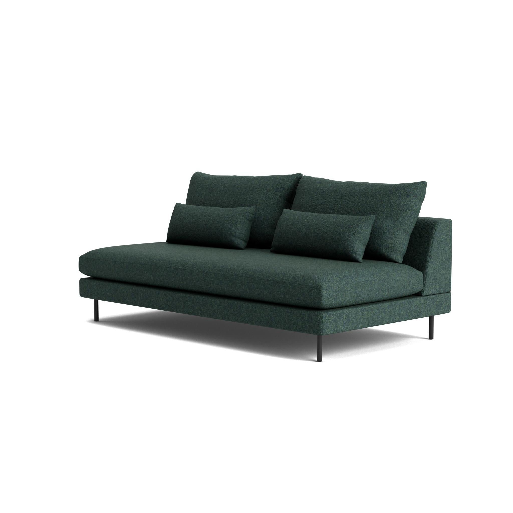Retro Armless Sofa in Maharam Beck en venta 1