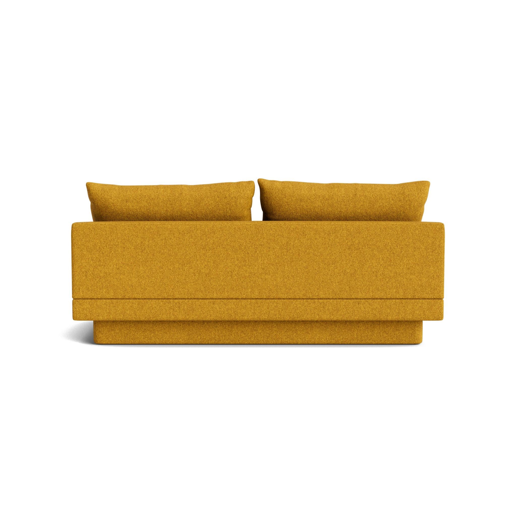 Retro Armless Sofa with Plinth Base in Maharam Beck en Nuevo estado para la venta en Nyack, NY