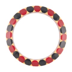 Retro Bakelite Red and Black Bowtie Bangle