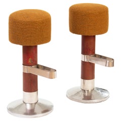 Retro Bar Stools in Pair, Ca. 1960, '2 Pieces'