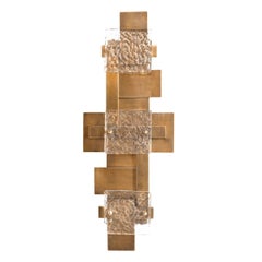 Lámpara de Pared Retro Barnes en Latón Vintage