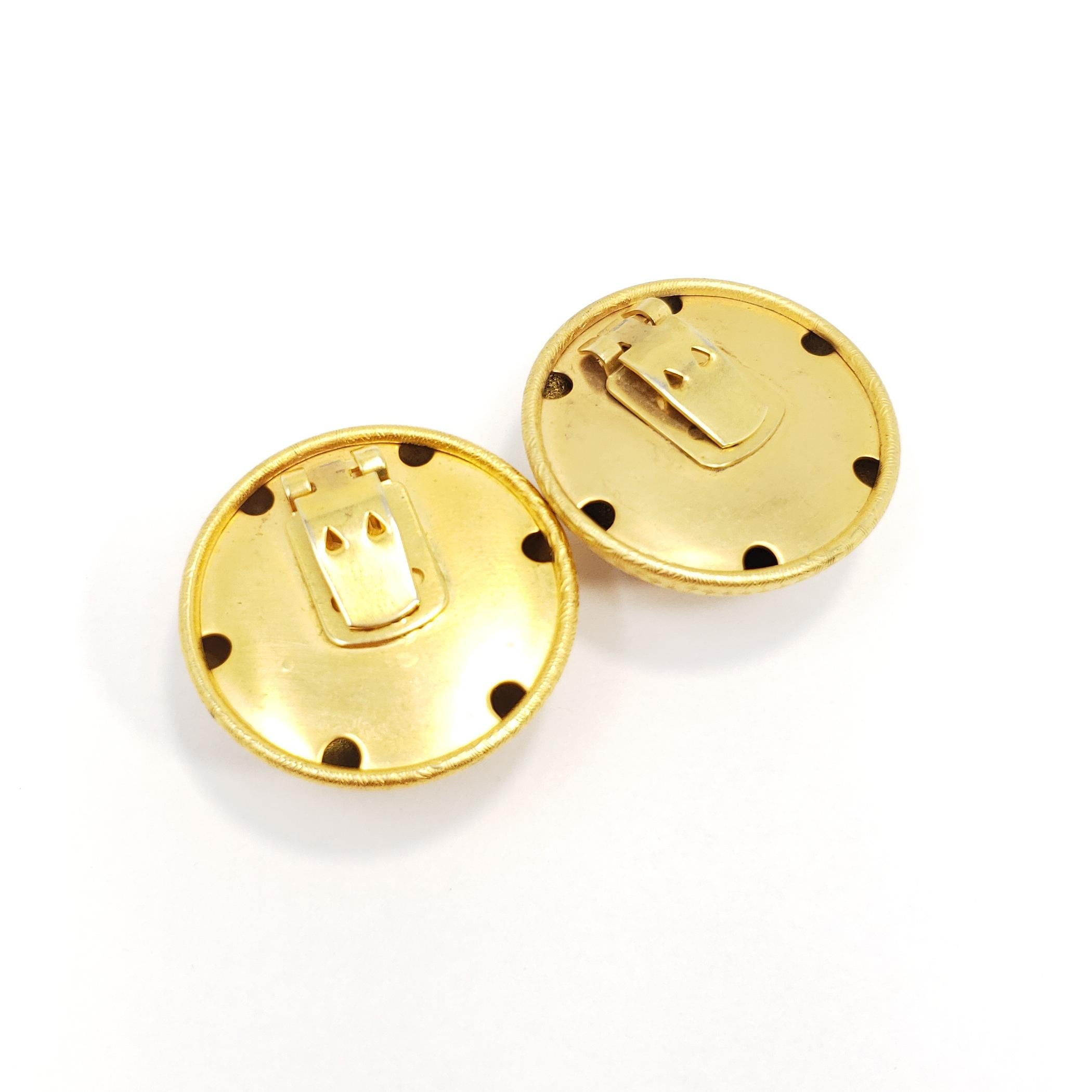 Französische Retro Bluette-Schuhklammern aus strukturiertem Gold mit Knopfleiste, Retro im Zustand „Hervorragend“ im Angebot in Milford, DE