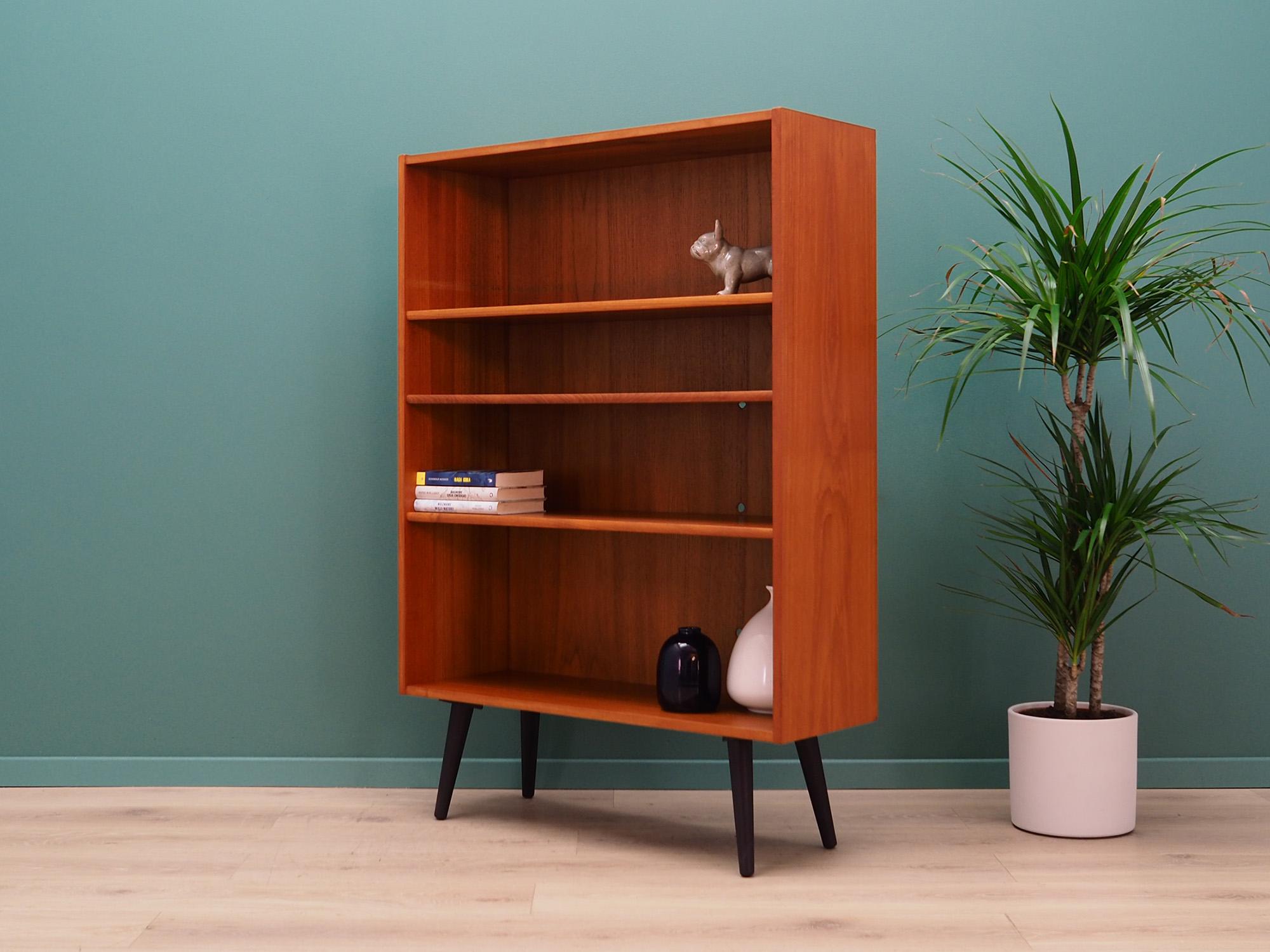 Scandinavian Modern Retro Bookcase Scandinavian Design Teak For Sale