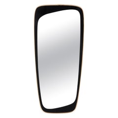 Retro Brass Mirror with Gold Details, 1960s