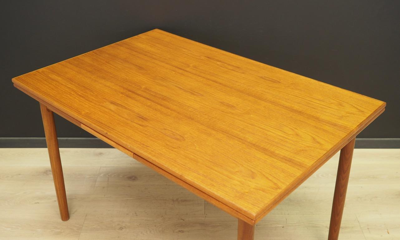 Retro Brown Dining Table 1960s Danish Design Teak For Sale 5
