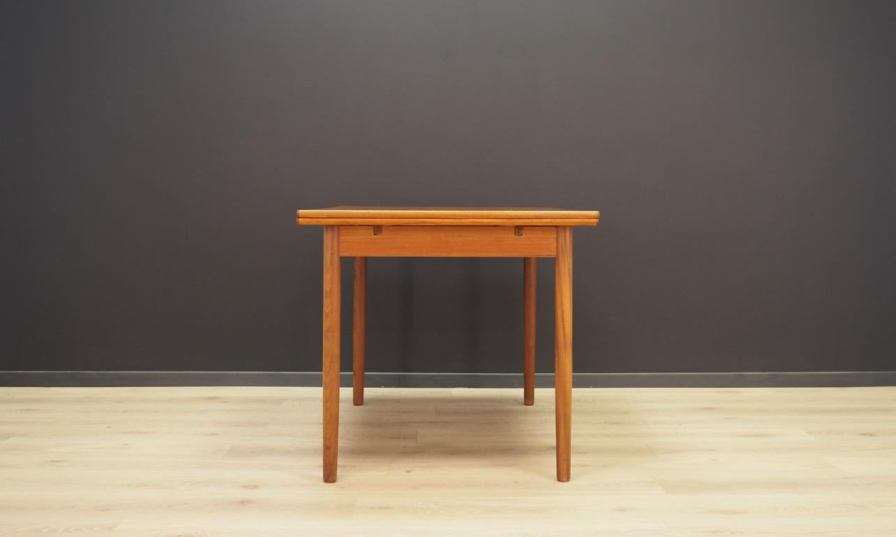 Retro Brown Dining Table 1960s Danish Design Teak For Sale 7