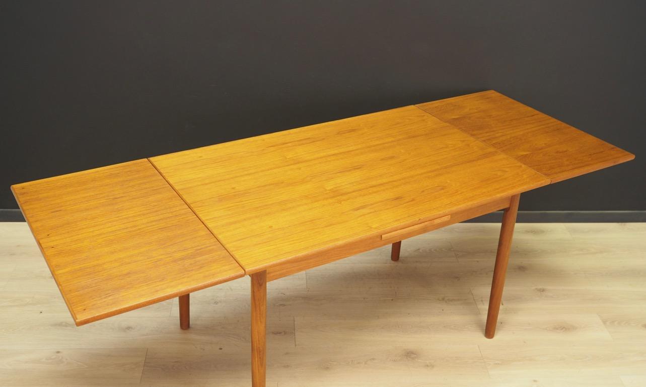 Retro Brown Dining Table 1960s Danish Design Teak For Sale 10