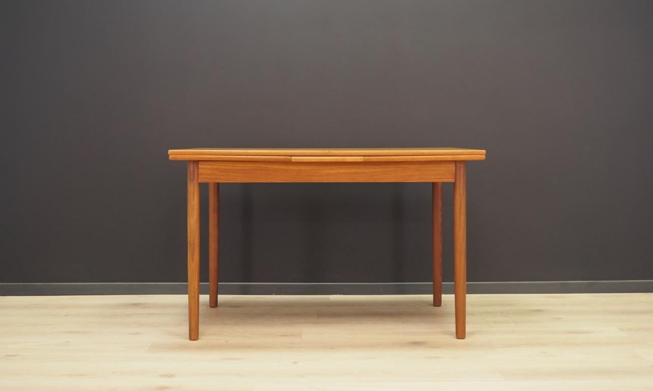 Retro Brown Dining Table 1960s Danish Design Teak For Sale 2