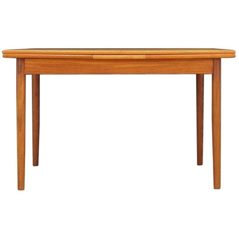 Retro Brown Dining Table 1960s Danish Design Teak For Sale