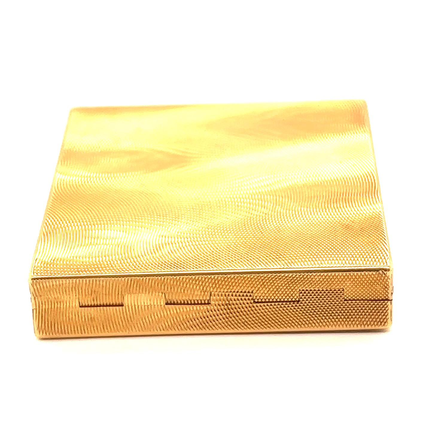 Retro Bvlgari Diamond 18 Karat Gold Compact 1