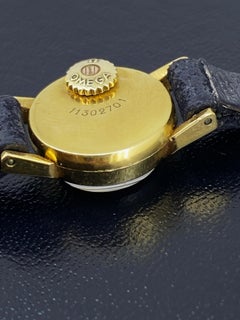 Retro c1950's 18K Gold Omega Backwind Calibre 440 Cocktail 16mm Ladies Watch
