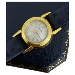Retro c1950's 18K Gold Omega Backwind Calibre 440 Cocktail 16mm Ladies Watch