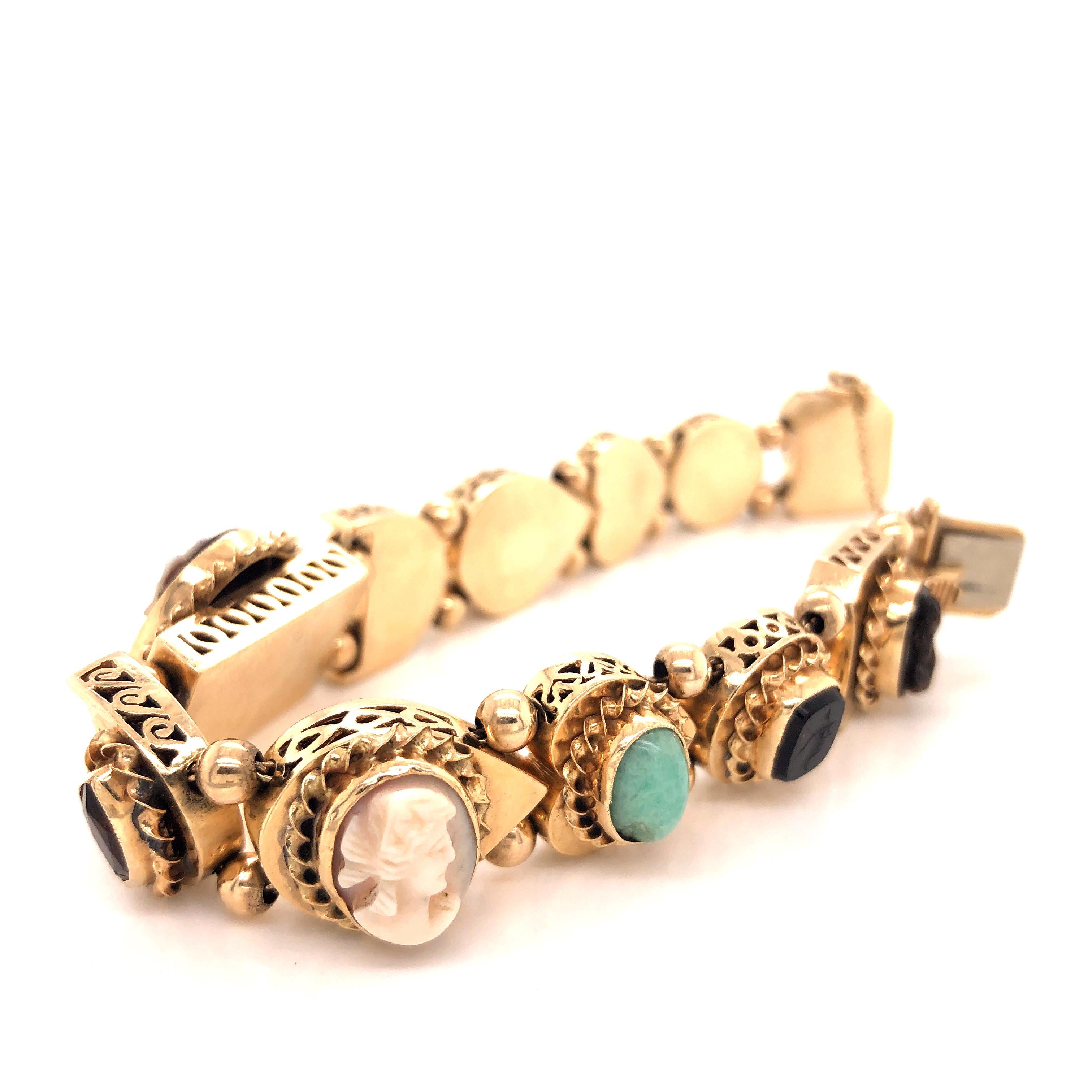 vintage slider bracelet