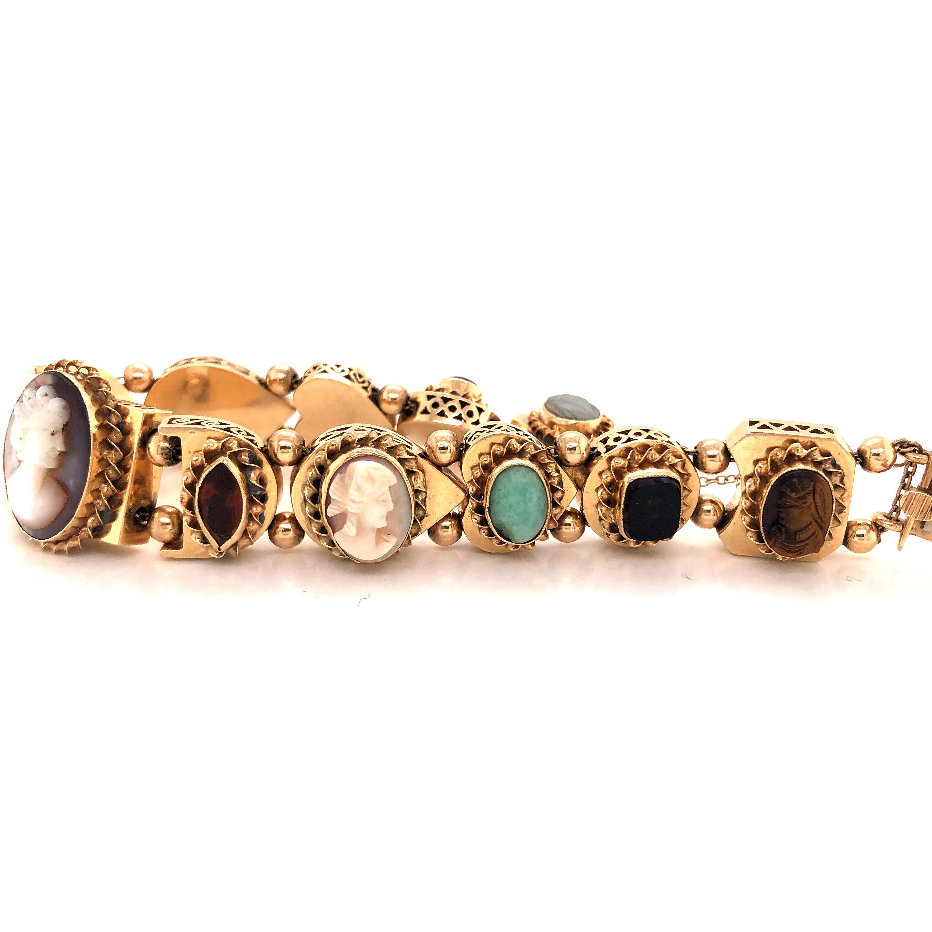 antique slide bracelet