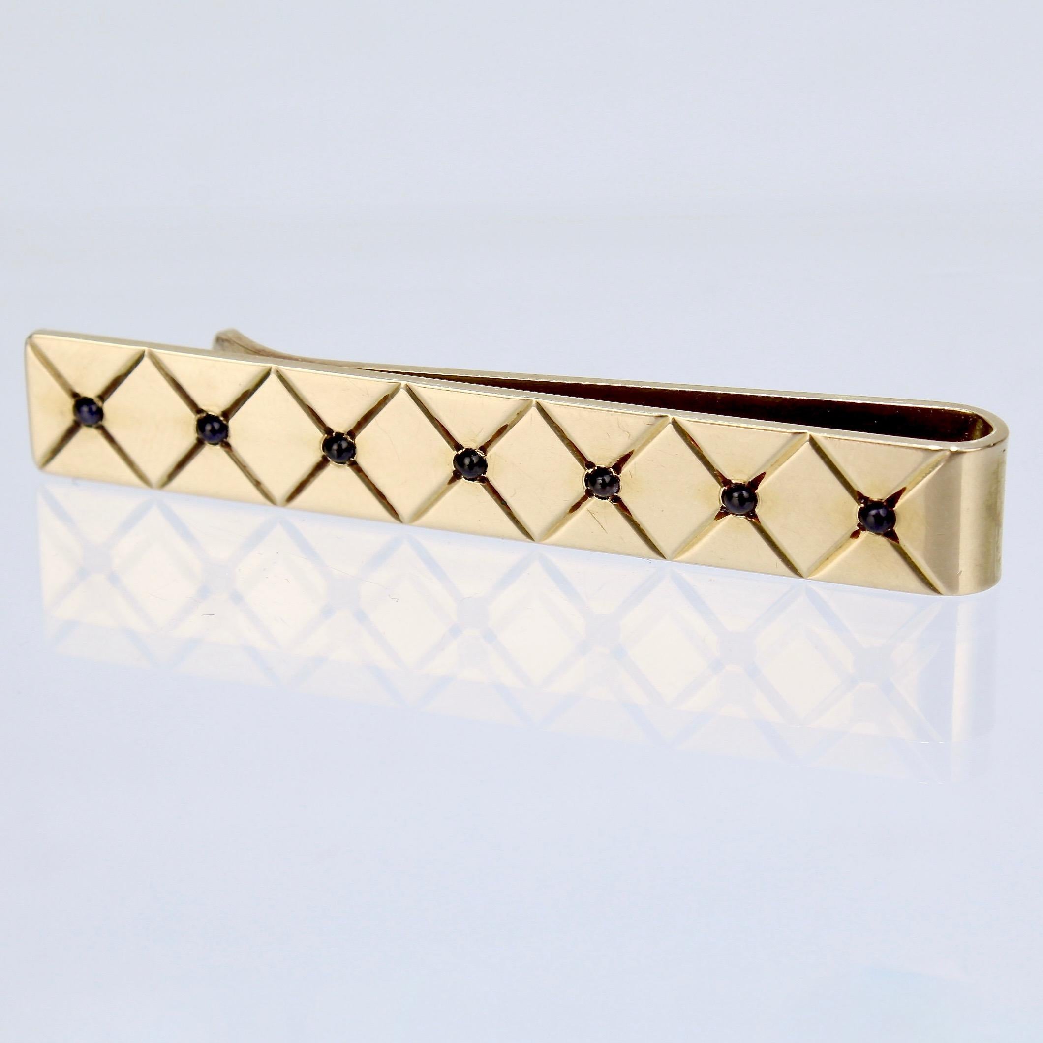 cartier gold tie pin