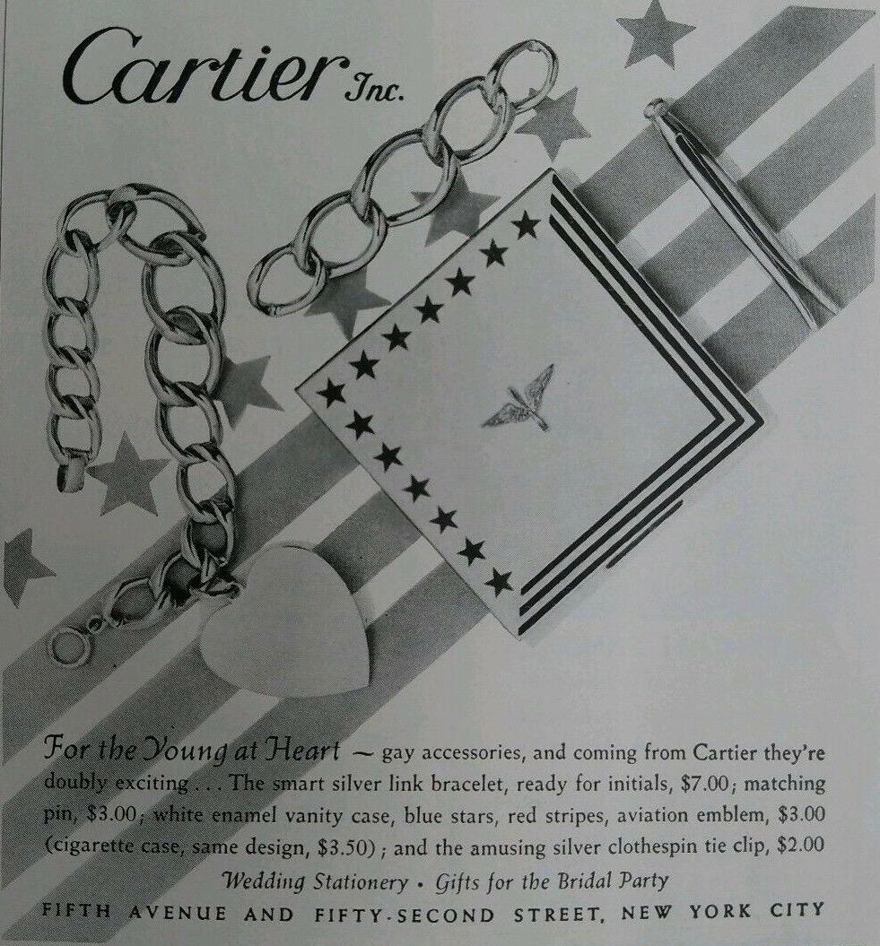 Women's or Men's Retro Cartier Gold Clothespin 