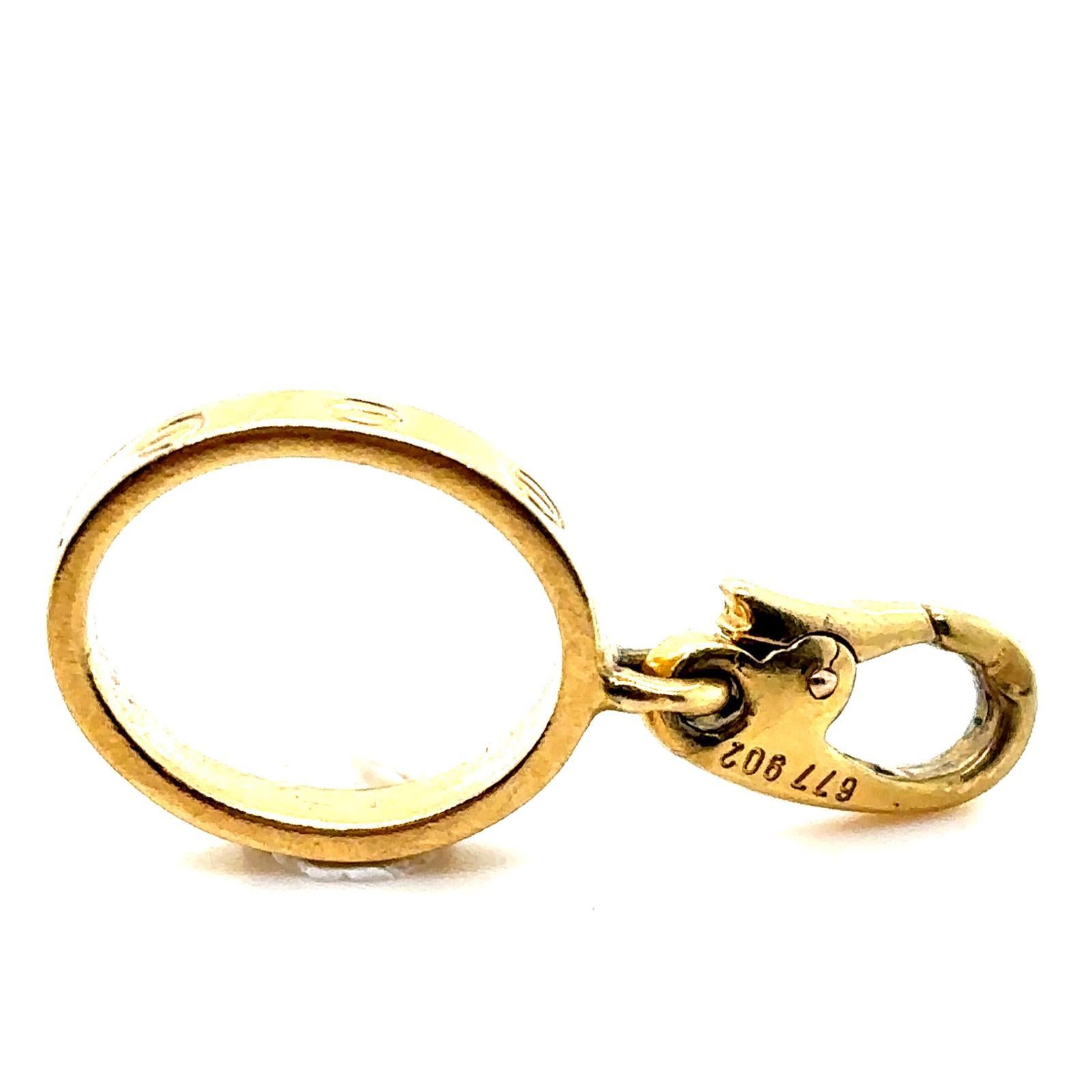 Bracciale dell'amore Cartier retrò con charme in oro giallo 18 carati in vendita 2