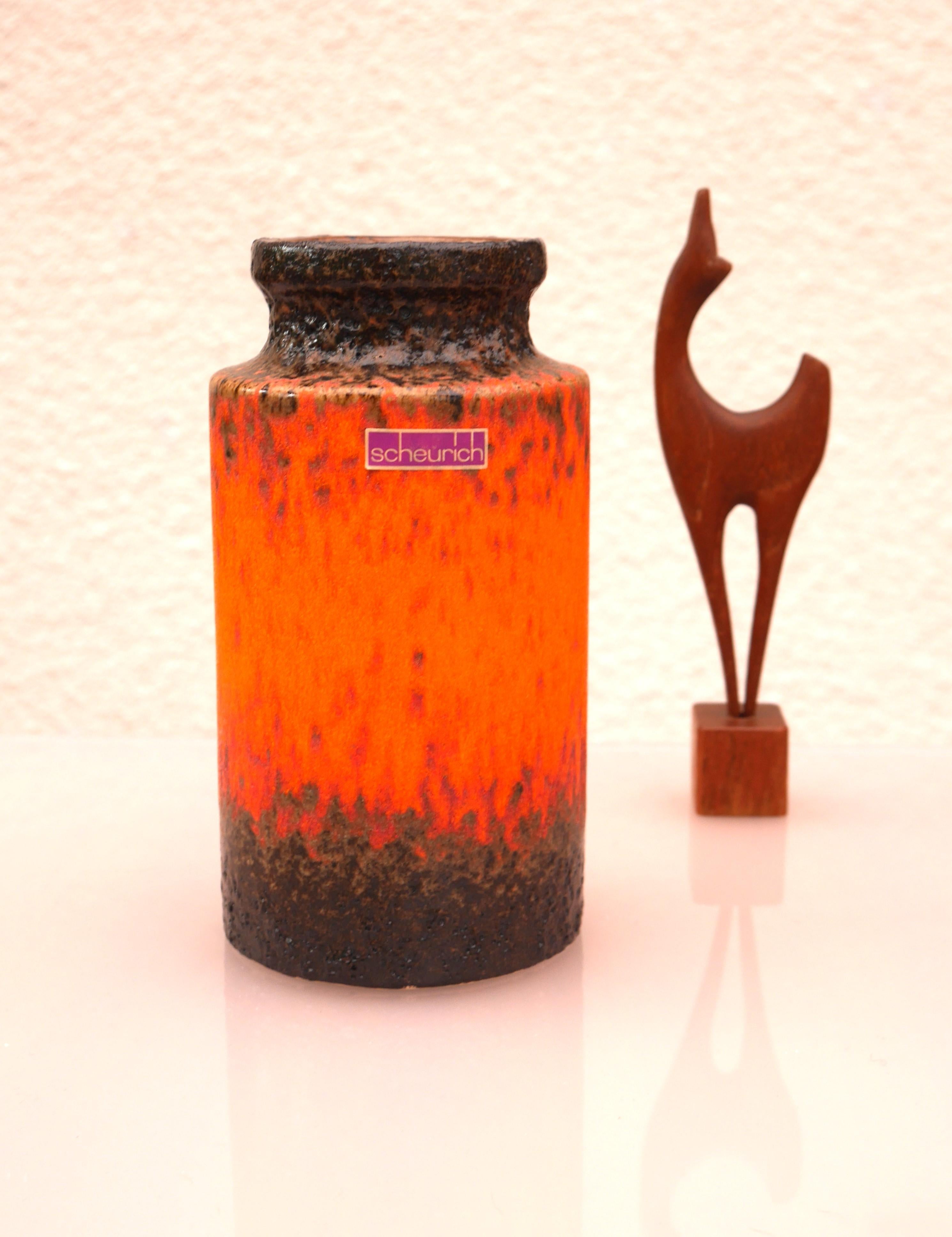 Retro Ceramic Vase by Scheurich, West Germany, 1970s 4