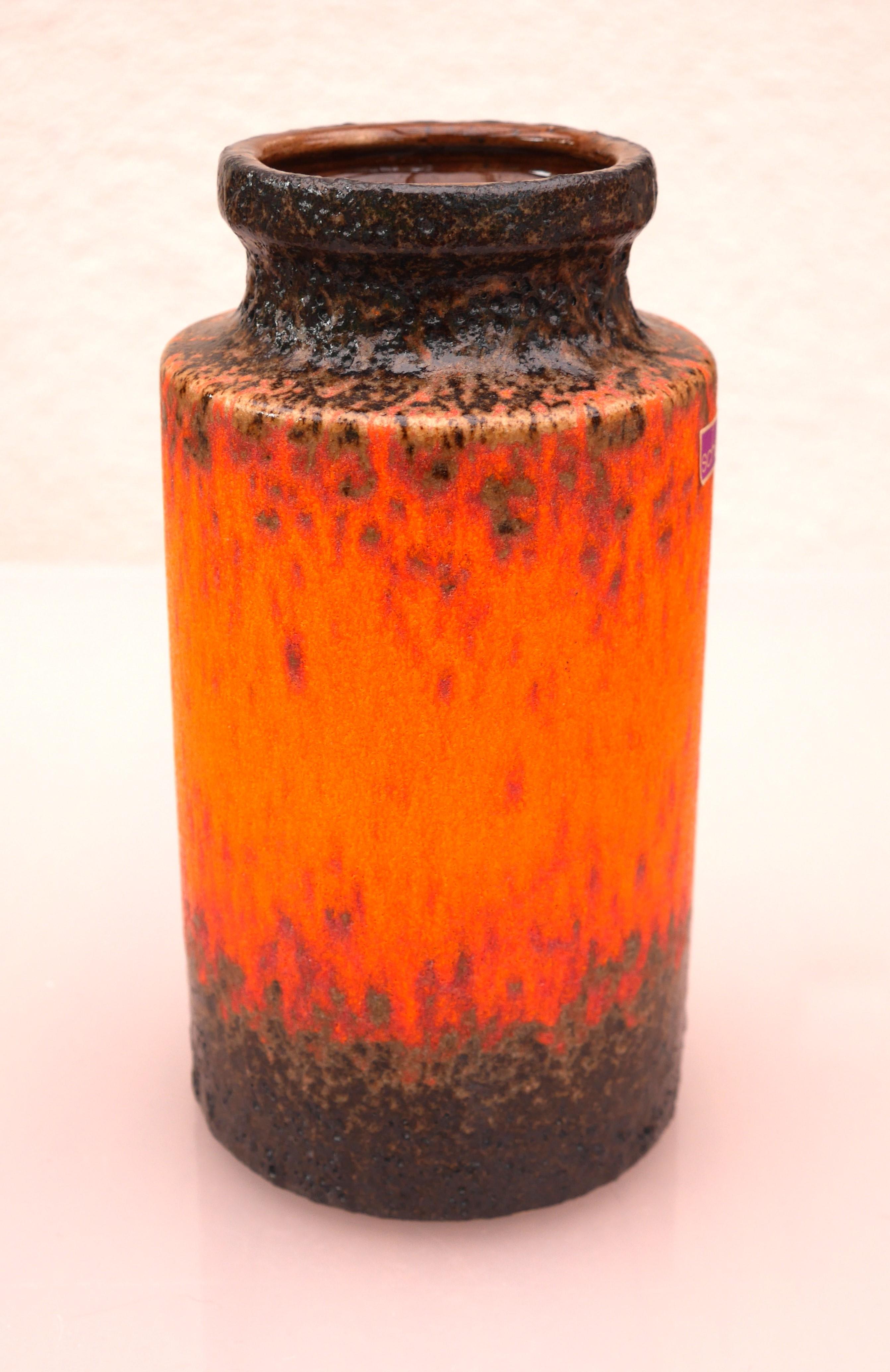 Retro Ceramic Vase by Scheurich, West Germany, 1970s 3