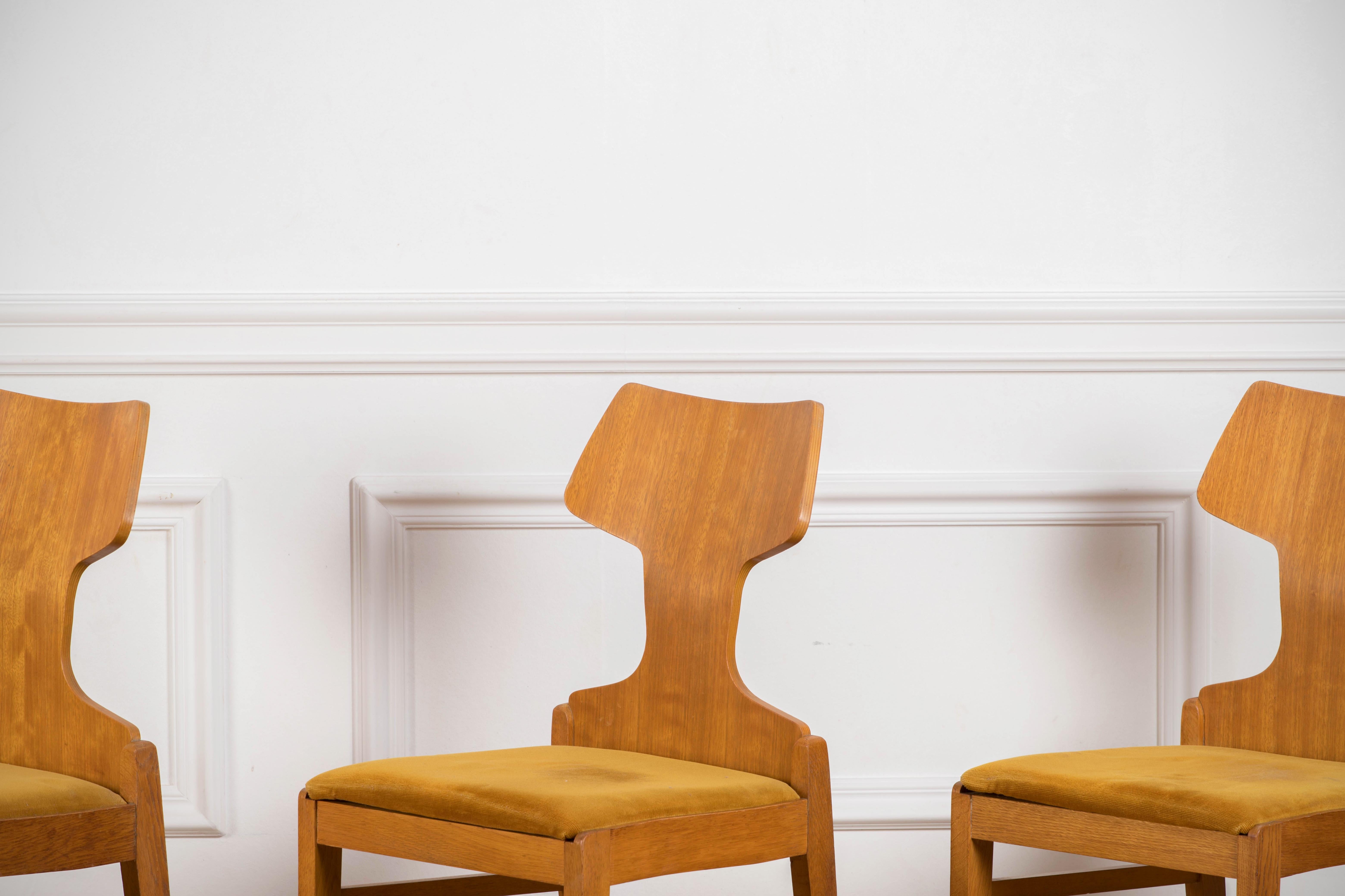 Retro Chairs Scandinavian Design 1960s by Alphons Loebenstein 5