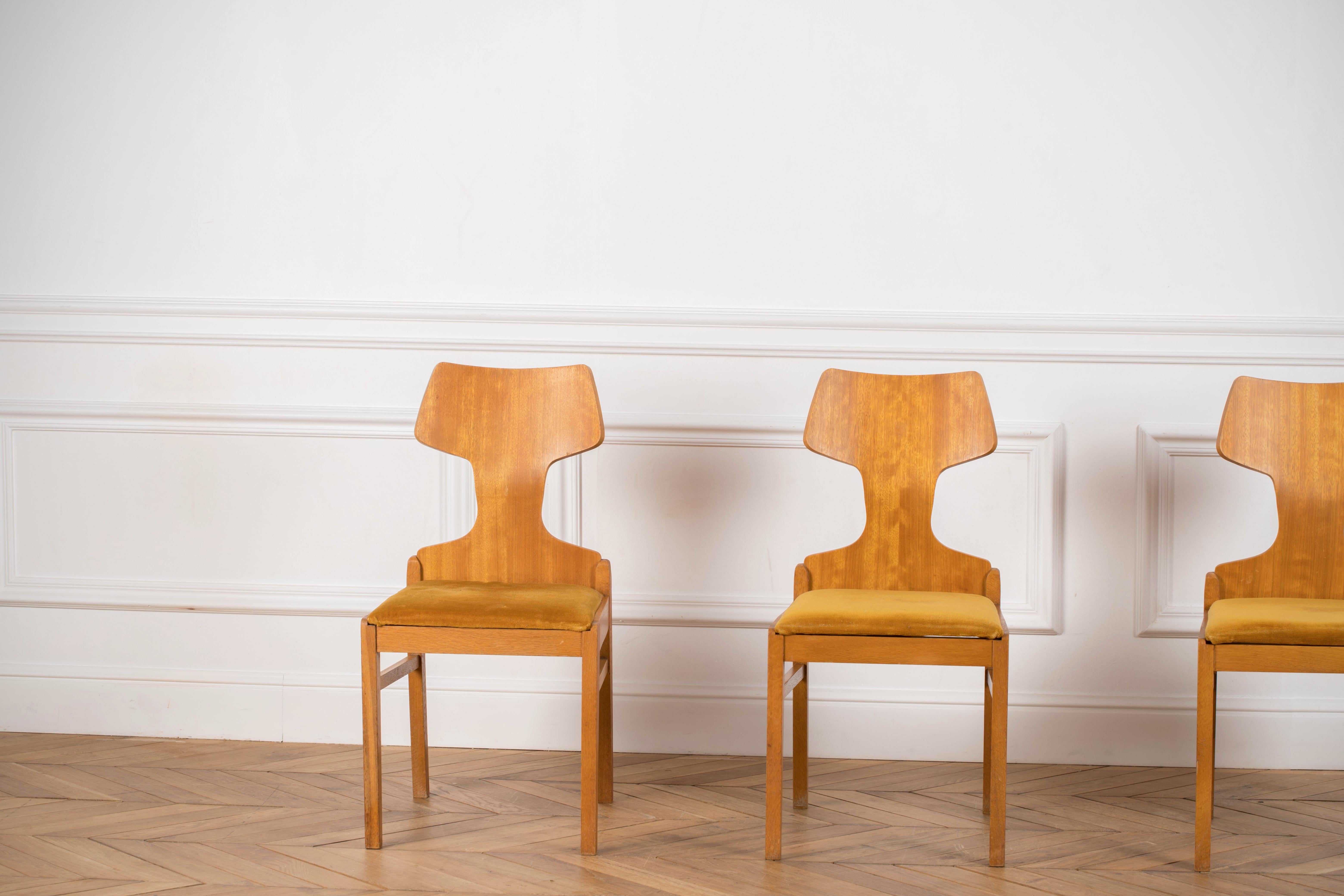 Retro Chairs Scandinavian Design 1960s by Alphons Loebenstein 11