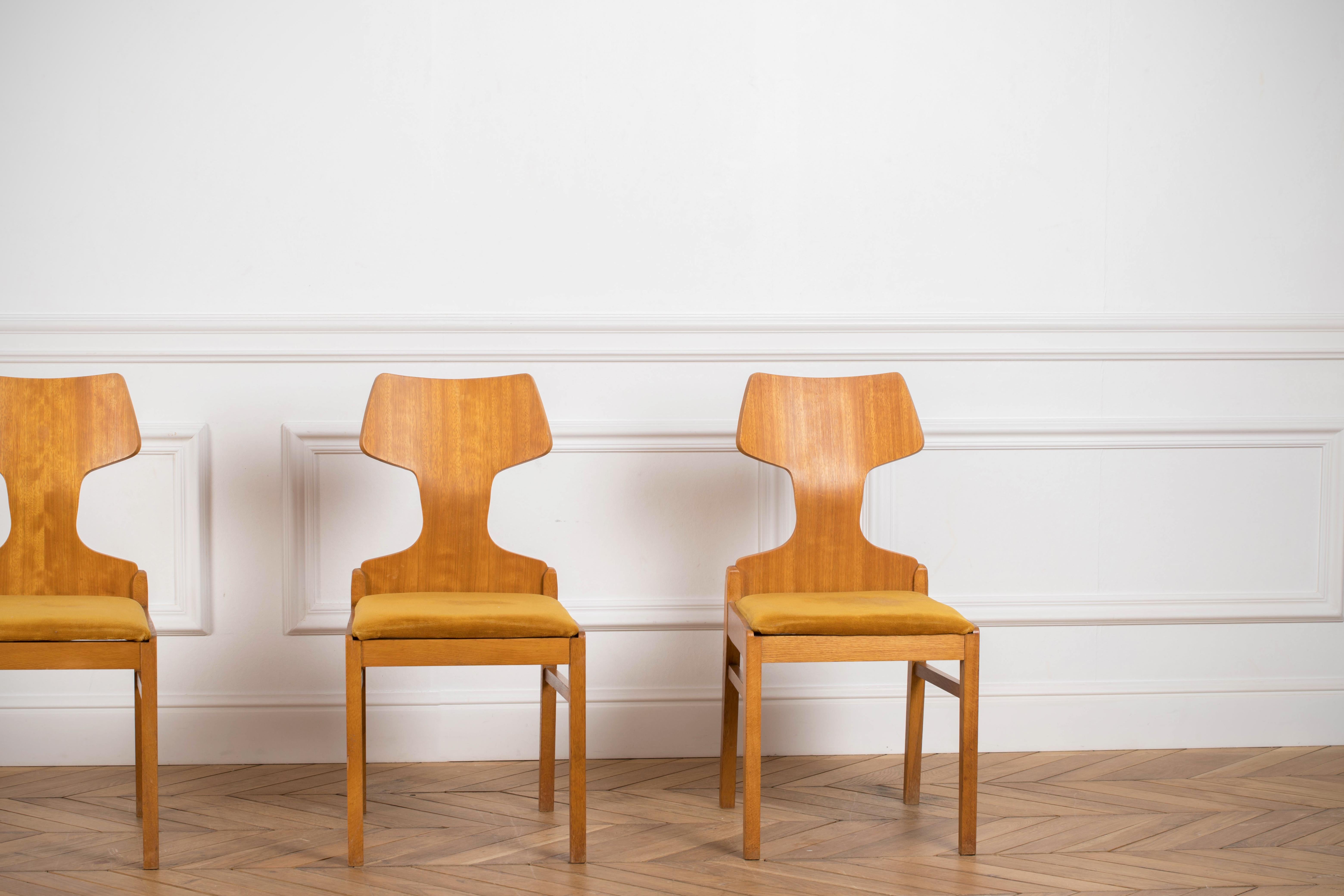 Retro Chairs Scandinavian Design 1960s by Alphons Loebenstein 13