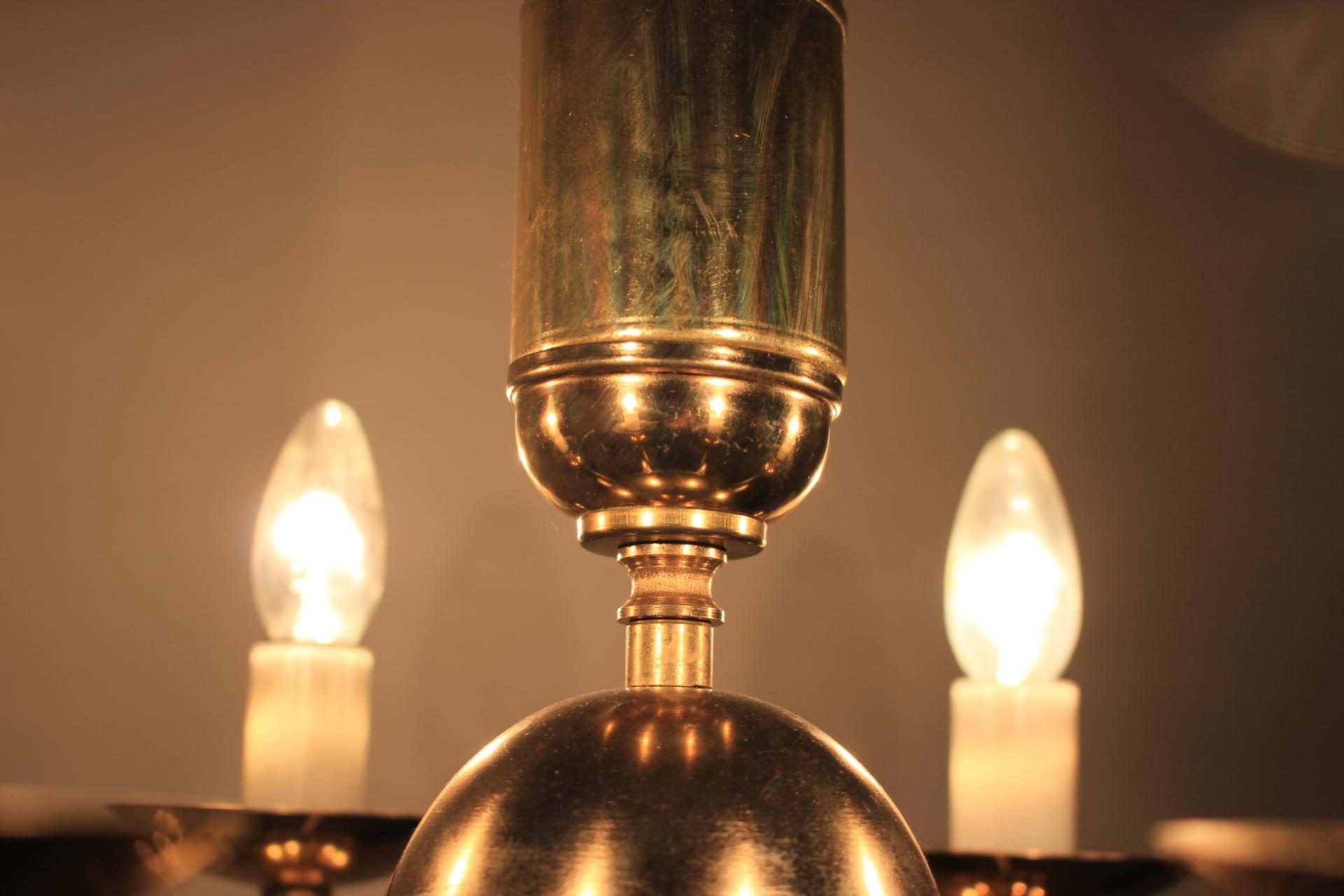 Czech Retro Chandelier by Kamenický Šenov, 1950s For Sale