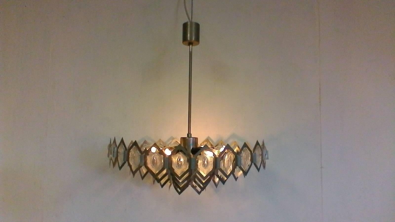 Retro Chandelier Jaroslav Bejvl, 1970s For Sale 3