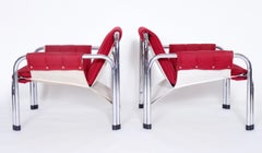 Retro Chrome Armchairs, Kodreta Myjava, 1980s