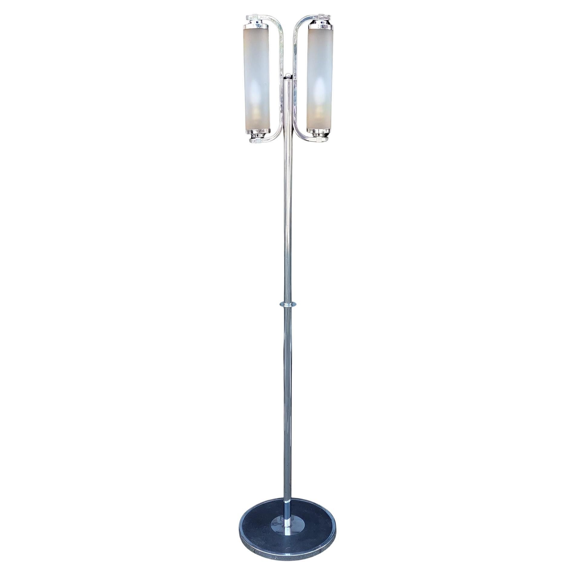 Retro Chrome Standard Lamp