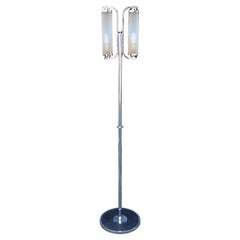 Lampe standard chromée rétro