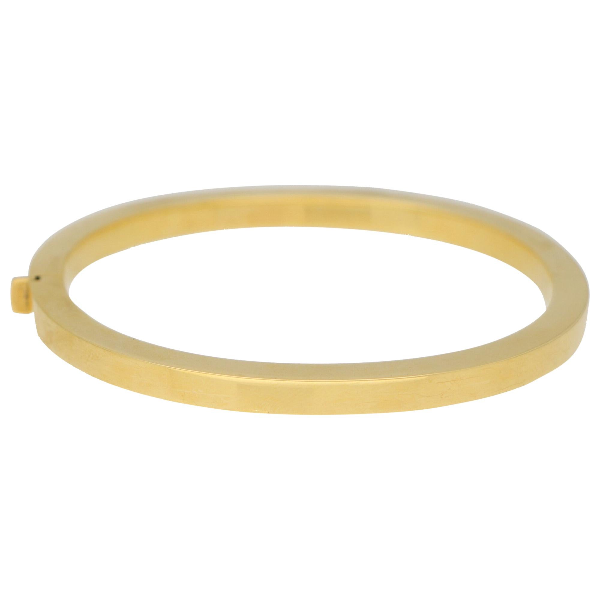 Retro Chunky Bangle Set in 18k Yellow Gold