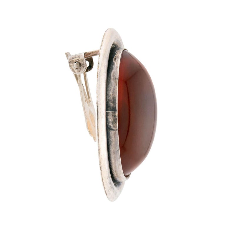 Orecchini A Perno In Argento Sterling 925 Con Vera Ambra Baltica A Forma Di Farfalla - Gioielli Artigianali Dalla Polonia, Leggeri E Ipoallergenici, Con Certificato