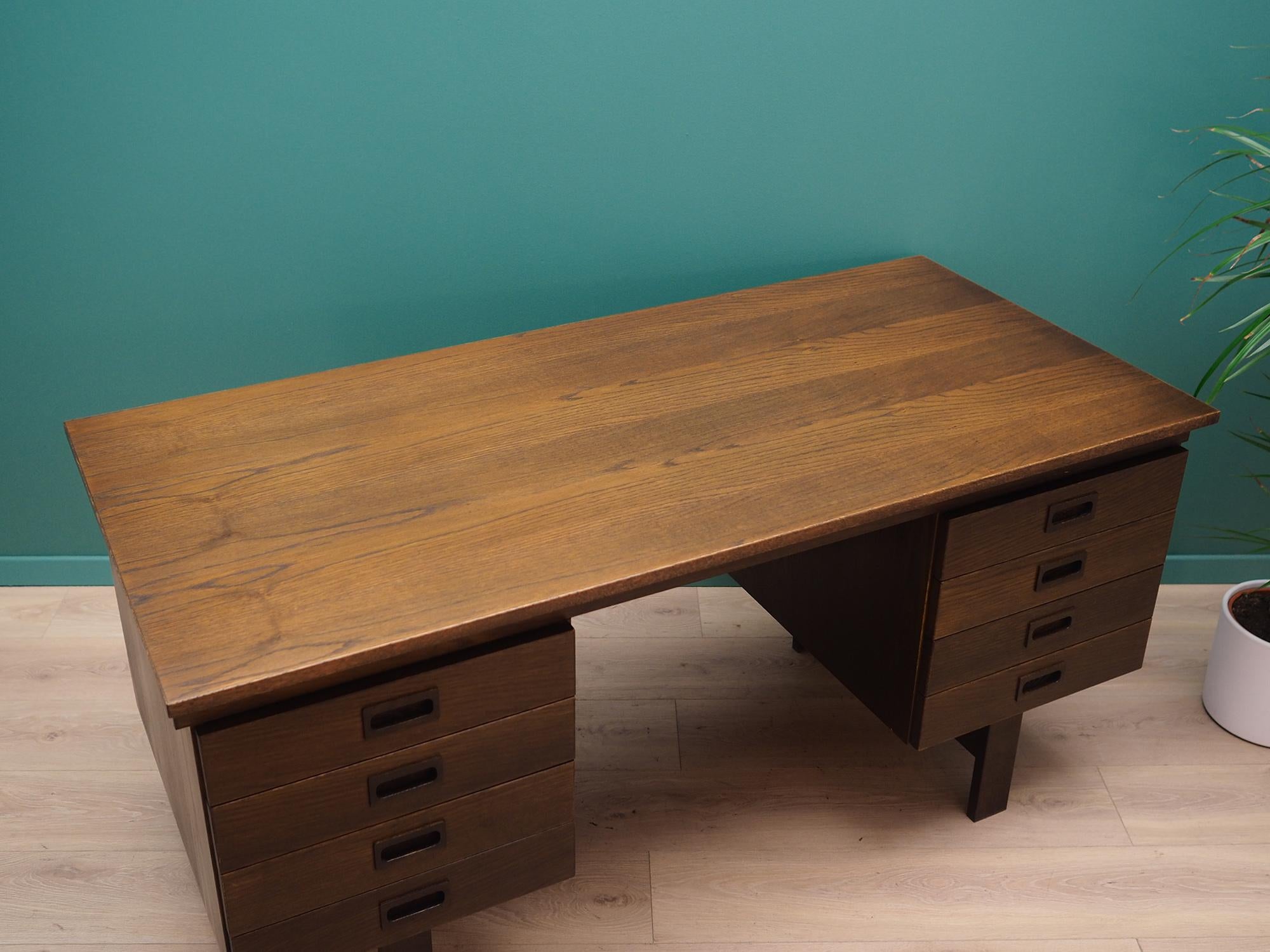 Oak Retro Desk 1960-1970 Vintage