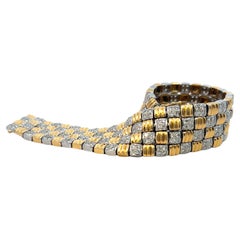 Retro Diamond Basket Weave Bracelet 7.50 Carats