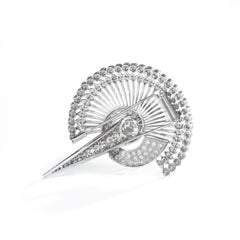 Retro Diamond Brooch, 1940s