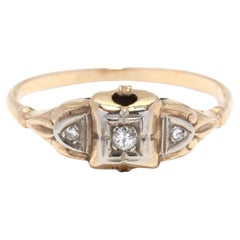 Retro Diamond Engagement Ring, Vintage Diamond Ring, Vintage Engagement Ring