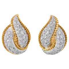 Pendientes Retro Diamond Flame, 4,50 quilates