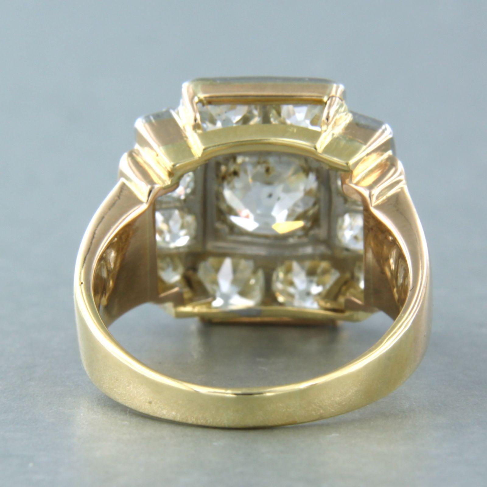 Retro Diamond gold platina ring For Sale at 1stDibs diamond platina