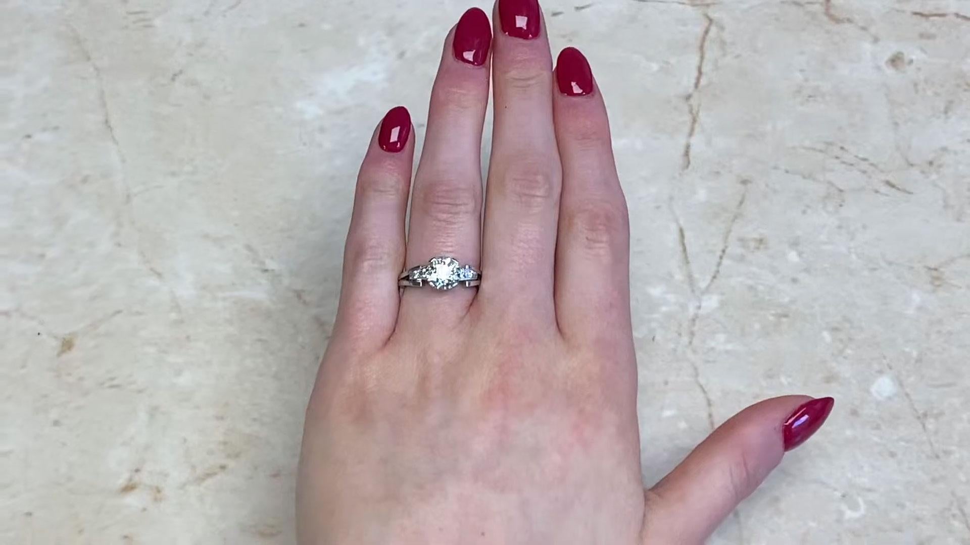 Retro Diamond Ring Old European Cut Diamond (Approx. 1.9-Carats), Platinum For Sale 3