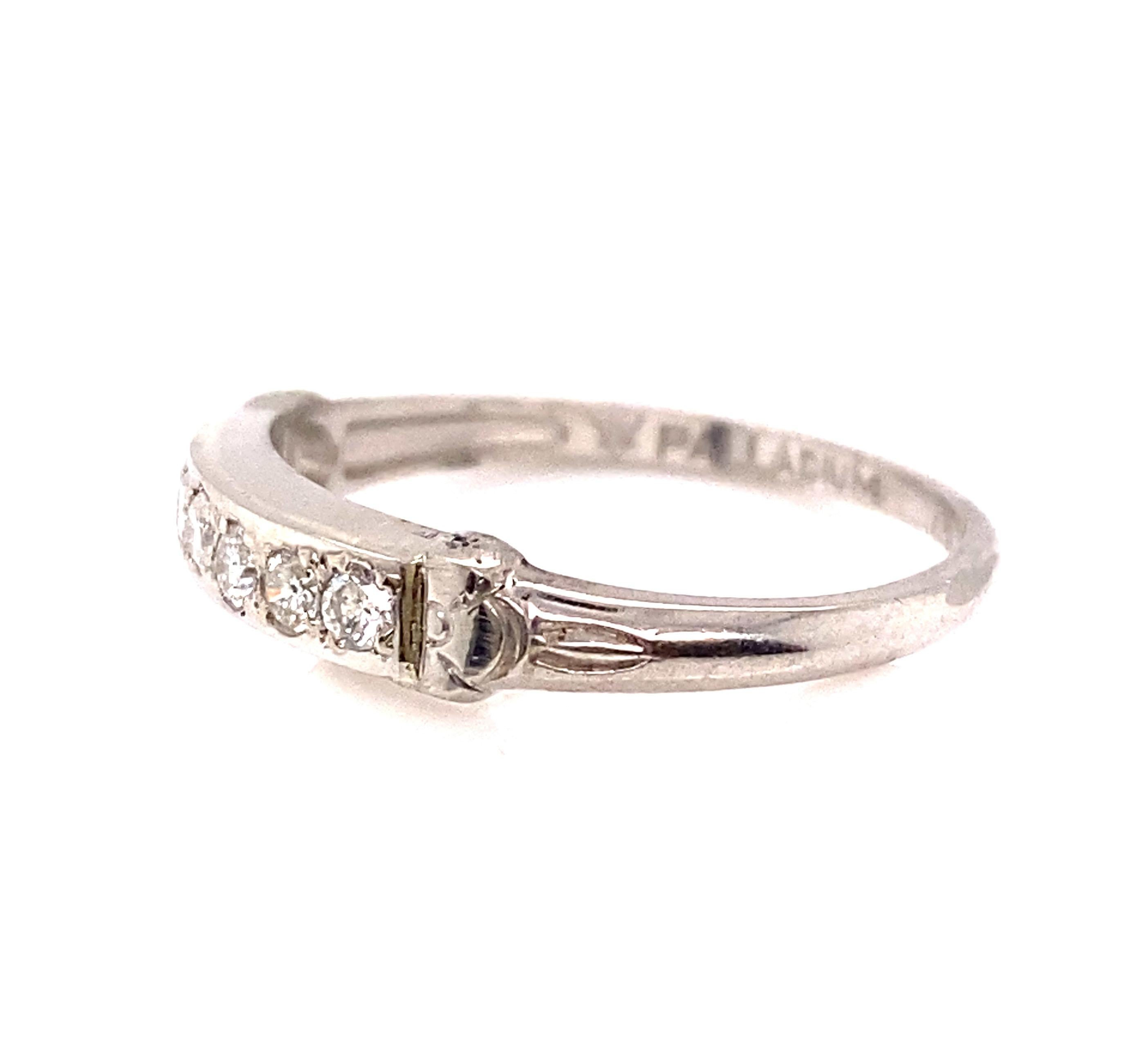 antique palladium wedding rings