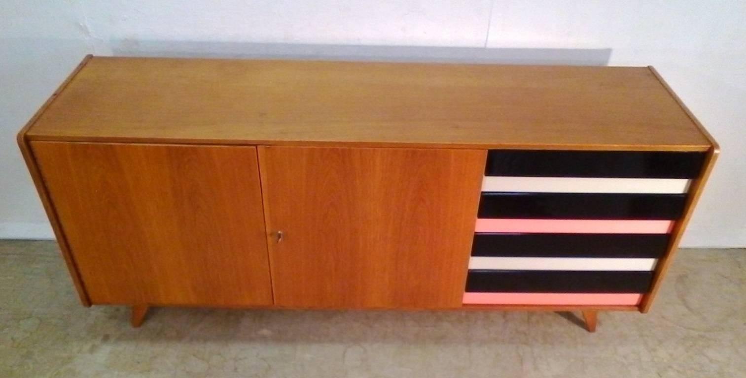 Retro Drawer Chest, 1960s, Jiří Jiroutka In Excellent Condition In Praha, CZ