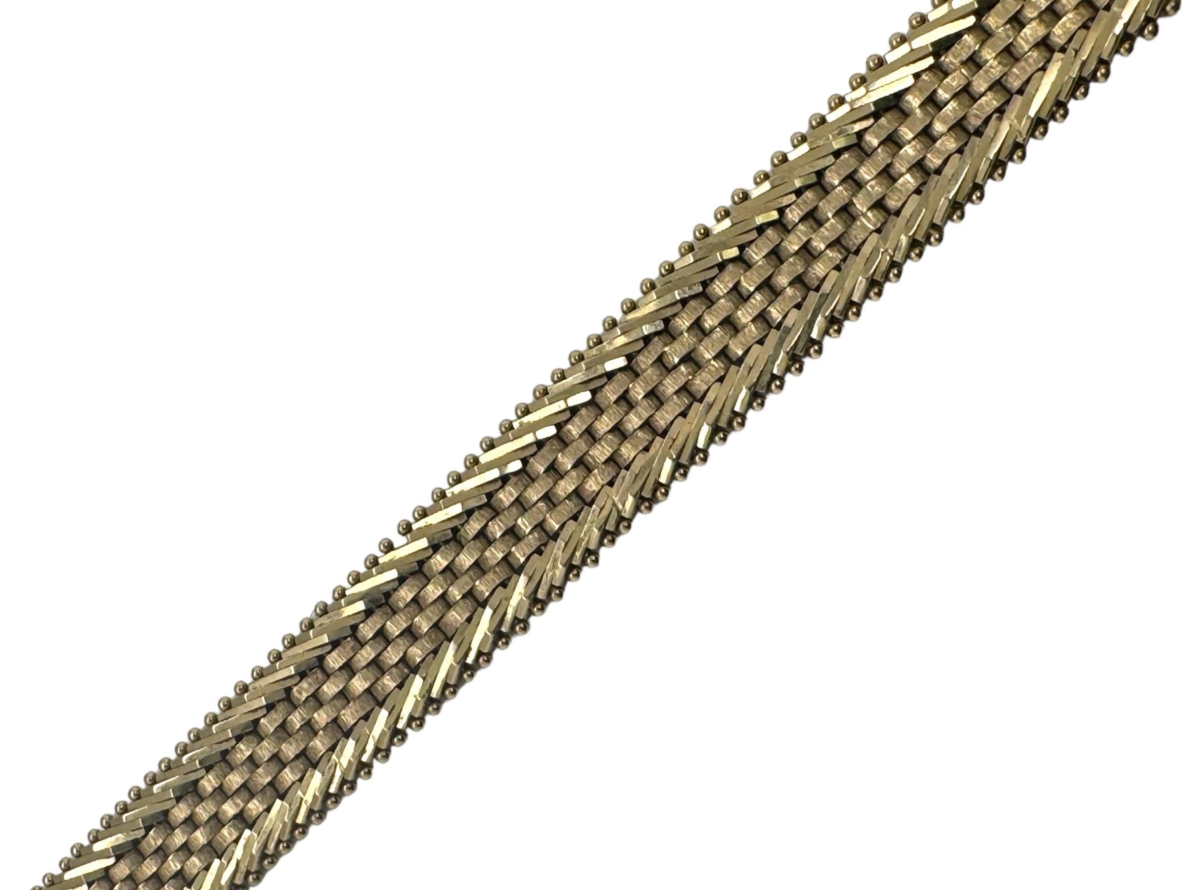 Retro Era Bracelet à maillons en or jaune 14K Pour femmes en vente